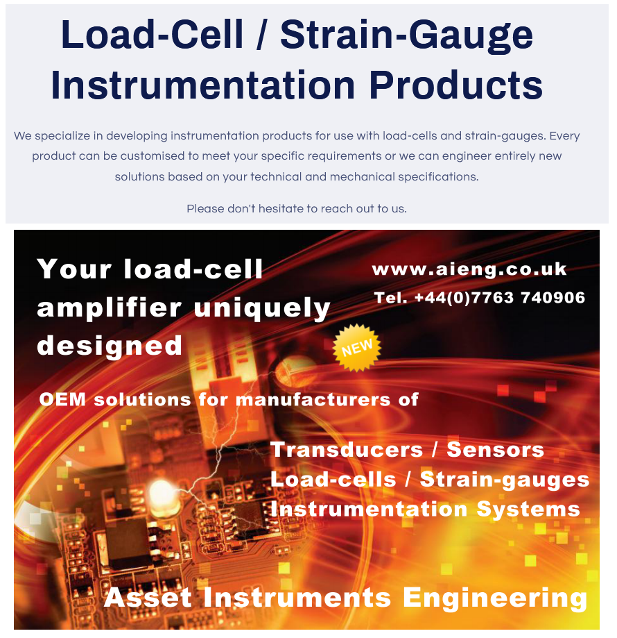 Load Cell, Strain Gauge Amplifiers
